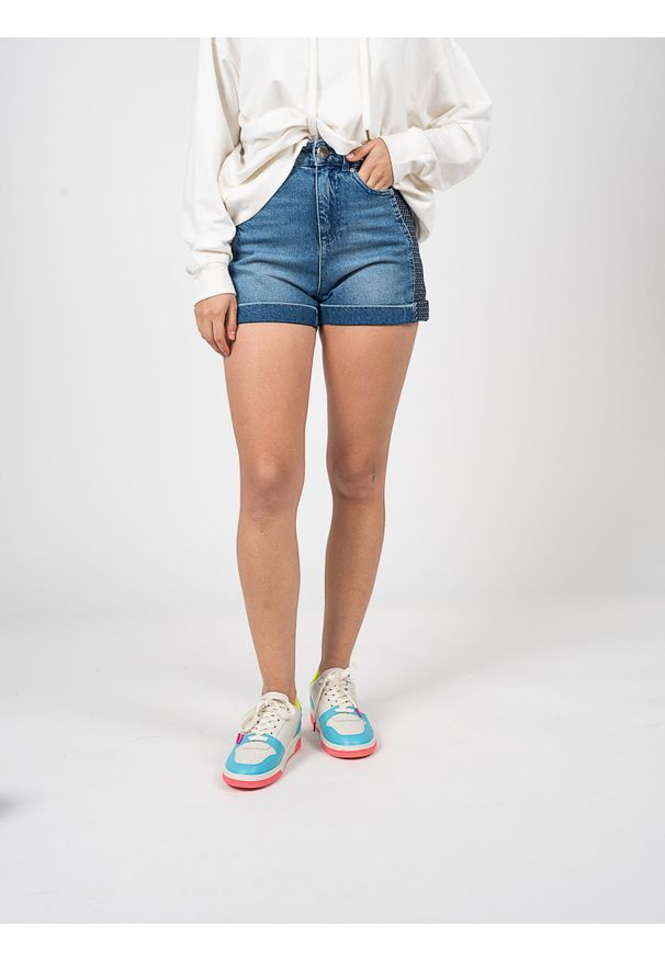 Pinko Szorty "Dotta" | 1J10TF Y653 | Kobieta | Niebieski. Kolor: niebieski. Materiał: bawełna. Styl: elegancki, klasyczny