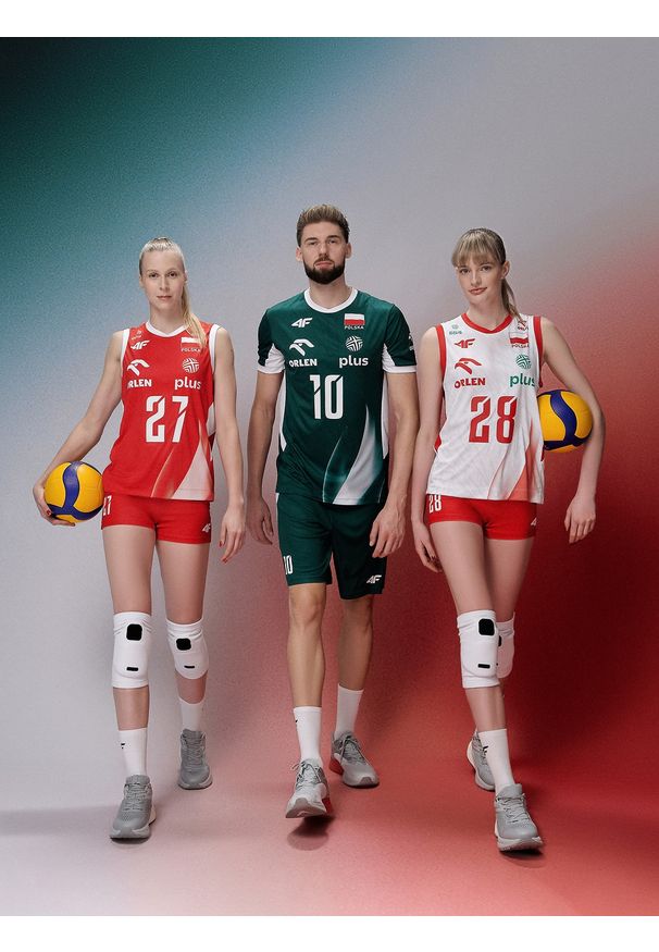 4f - 4F Koszulka meczowa replika męska 4F x Polska Siatkówka - zielona 3XL. Kolor: zielony. Materiał: dzianina, włókno, materiał, syntetyk. Wzór: aplikacja, gładki, ze splotem. Styl: klasyczny, sportowy