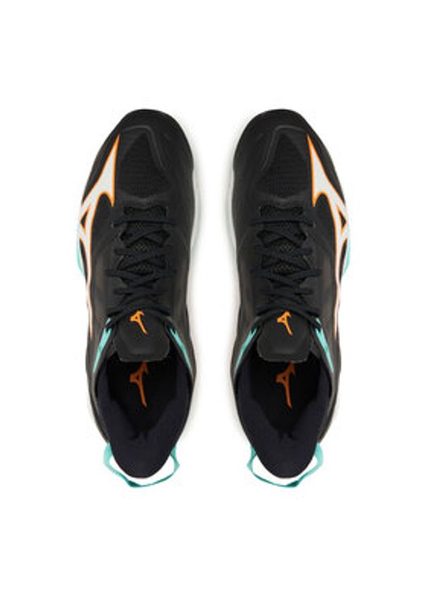 Mizuno Buty halowe Wave Mirage 5 X1GA2350 Czarny. Kolor: czarny. Materiał: skóra. Model: Mizuno Wave
