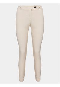 Rinascimento Spodnie materiałowe CFC0117745003 Beżowy Regular Fit. Kolor: beżowy. Materiał: syntetyk