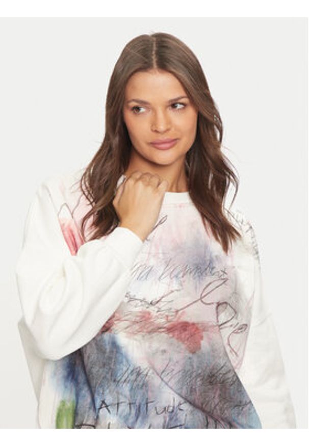 Deha Bluza D12424 Écru Regular Fit. Materiał: bawełna