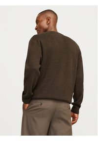 Jack & Jones Sweter Milano 12259666 Beżowy Relaxed Fit. Kolor: beżowy. Materiał: bawełna #7