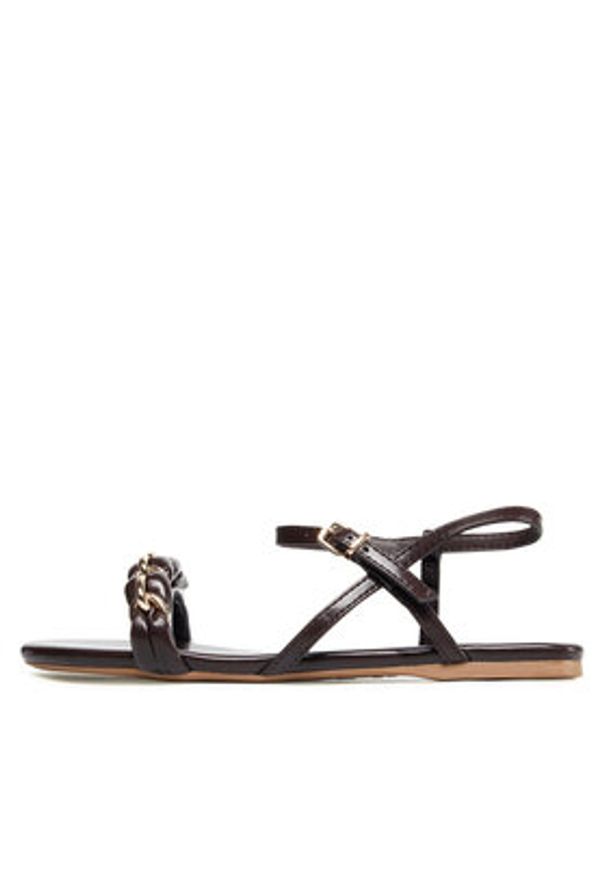 Jenny Fairy Sandały LS5751-04A Brązowy. Kolor: brązowy. Materiał: skóra