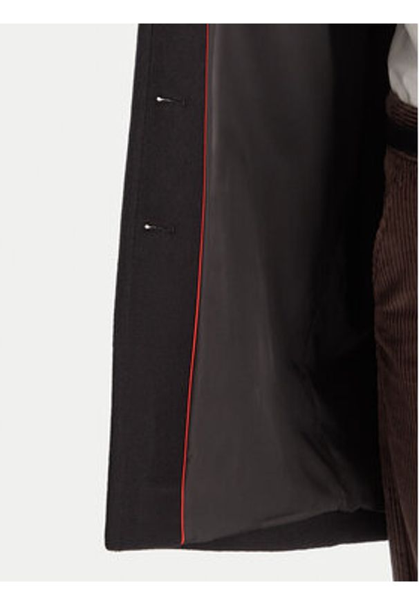 MAX&Co. Płaszcz wełniany 2526016023200 Czarny Regular Fit. Kolor: czarny. Materiał: wełna