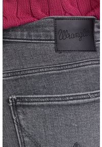 Wrangler jeansy HIGH RISE SKINNY VINTAGE GREY damskie high waist. Stan: podwyższony. Kolor: szary. Styl: vintage