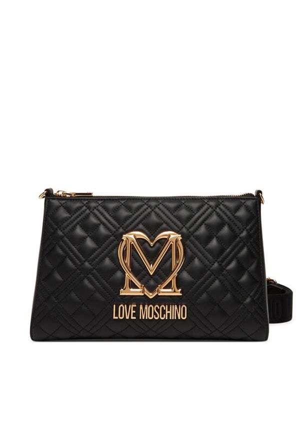 Love Moschino - LOVE MOSCHINO Torebka JC4300PP0MK1200A Czarny. Kolor: czarny. Materiał: skórzane