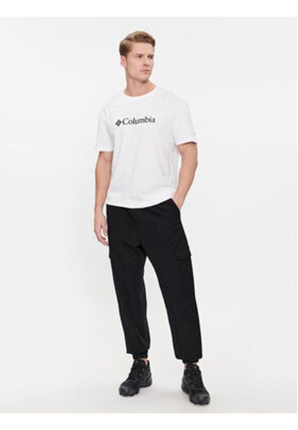 columbia - Columbia T-Shirt Csc Basic Logo 1680053 Biały Regular Fit. Kolor: biały. Materiał: bawełna