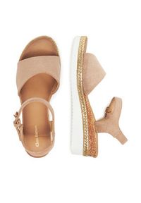 Clara Barson Espadryle WS2189-15 Beżowy. Kolor: beżowy. Materiał: materiał #7