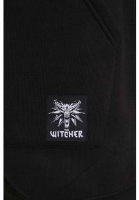 medicine - The Witcher x Medicine bluza damska kolor czarny z kapturem z nadrukiem. Typ kołnierza: kaptur. Kolor: czarny. Wzór: nadruk #5