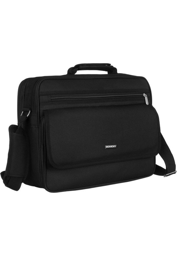 ROVICKY - Rovicky Pojemna, materiałowa torba na laptopa - Rovicky NoSize. Materiał: materiał