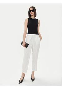 only - ONLY Spodnie materiałowe Caro Poptrash 15278710 Biały Comfort Fit. Kolor: biały. Materiał: wiskoza #5