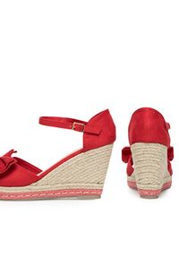 DeeZee Espadryle WYL2710-02 Czerwony. Kolor: czerwony. Materiał: materiał #3