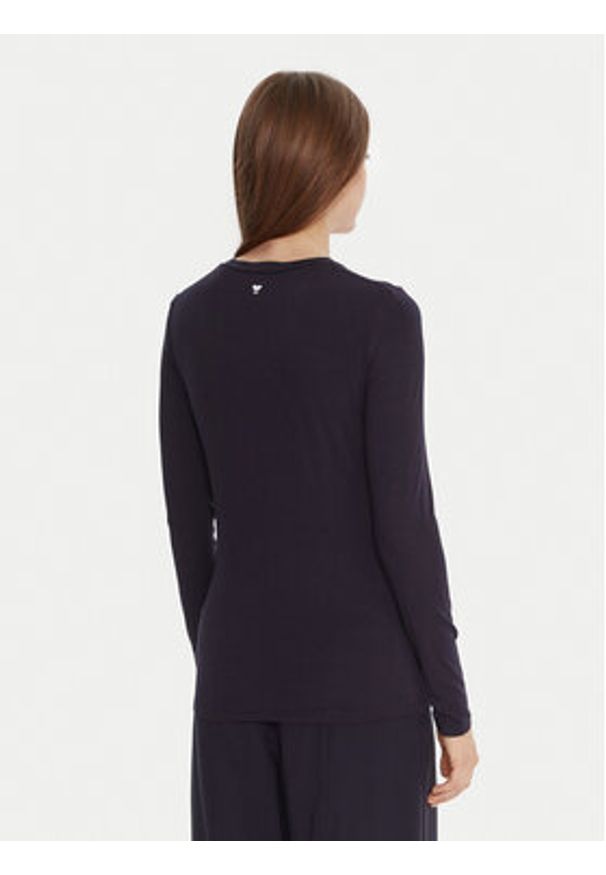 Weekend Max Mara Bluzka Multie 2525946012 Granatowy Slim Fit. Kolor: niebieski. Materiał: wiskoza