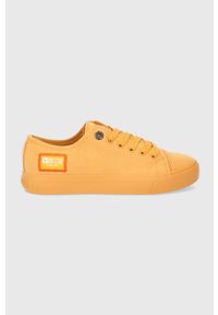 Big-Star - Big Star - Tenisówki. Nosek buta: okrągły. Zapięcie: sznurówki. Kolor: żółty. Materiał: syntetyk, materiał. Szerokość cholewki: normalna. Obcas: na obcasie. Wysokość obcasa: niski #1