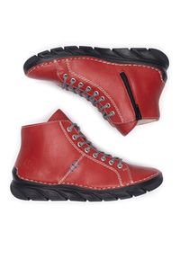 Rieker Trzewiki 55020-33 Czerwony. Kolor: czerwony. Materiał: skóra #5