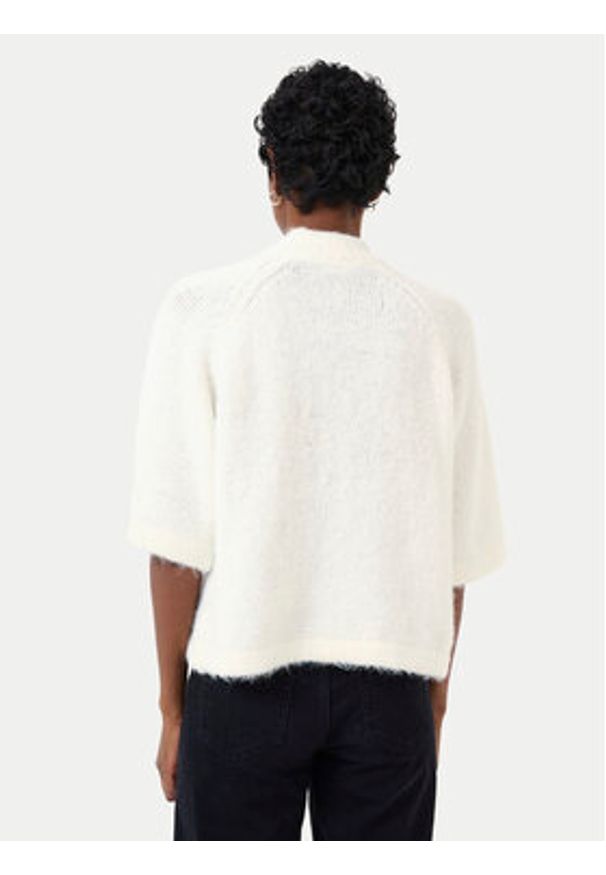 Kaffe Sweter Emilie 10509092 Beżowy Loose Fit. Kolor: beżowy. Materiał: syntetyk