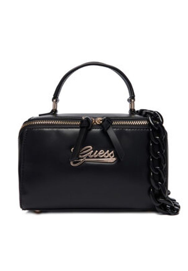 Guess Torebka J6RZ03 WH8M0 Czarny. Kolor: czarny. Materiał: skórzane