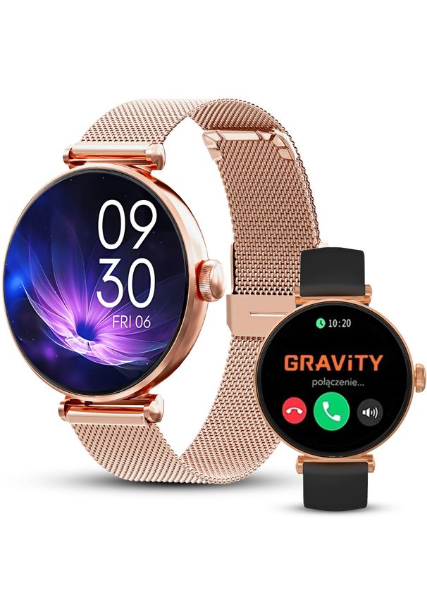 Smartwatch Gravity Zegarek damski SMARTWATCH GT26-3 RG/RG/BK. Rodzaj zegarka: smartwatch