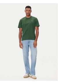 Lacoste T-Shirt TH5902 Zielony Classic Fit. Kolor: zielony. Materiał: bawełna #5