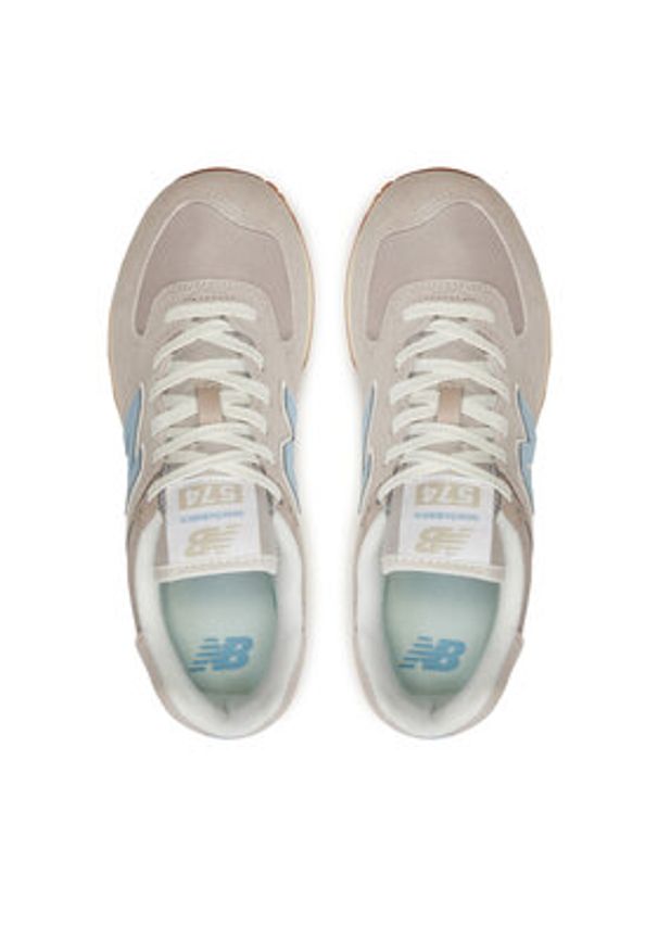 New Balance Sneakersy WL574GQ2 Szary. Kolor: szary. Materiał: zamsz, skóra. Model: New Balance 574