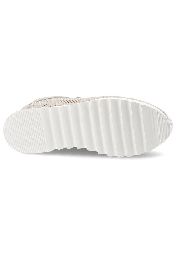 Beżowe Sneakersy S.Barski Płaskie Obuwie Damskie. Zapięcie: sznurówki. Kolor: beżowy. Materiał: skóra. Szerokość cholewki: normalna. Styl: klasyczny, sportowy, elegancki