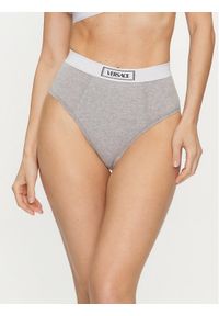 VERSACE - Versace Figi klasyczne z wysokim stanem 1013505 Szary. Stan: podwyższony. Kolor: szary. Materiał: bawełna #1