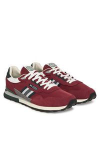 Pepe Jeans Sneakersy Kingston College M PMS400010 Bordowy. Kolor: czerwony. Materiał: zamsz, skóra #5