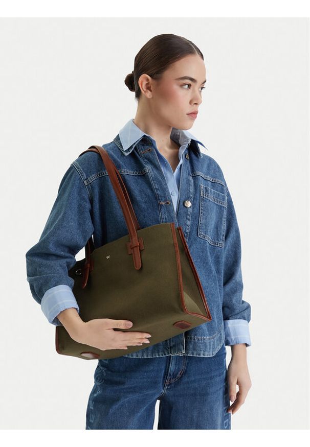 Weekend Max Mara Torebka 2615511064650 Khaki. Kolor: brązowy