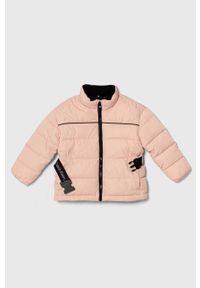 Calvin Klein Jeans kurtka dziecięca kolor różowy. Okazja: na co dzień. Kolor: różowy. Materiał: poliester. Styl: casual #1