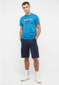 Mustang - MĘSKIE SZORTY CARGO MUSTANG Houston Cargo Shorts - Navy Blazer 1016460 5324 #6