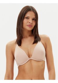 Hunkemöller Biustonosz z fiszbiną Smooth 206735 Beżowy. Kolor: beżowy. Materiał: syntetyk