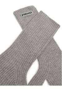 Pinko - PINKO Rękawiczki Damskie Grecia 105997 A2Z4 Szary. Kolor: szary. Materiał: wiskoza #2