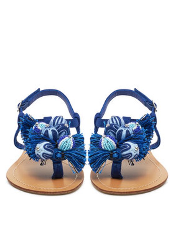 DeeZee Sandały F103-100 Granatowy. Kolor: niebieski. Materiał: materiał