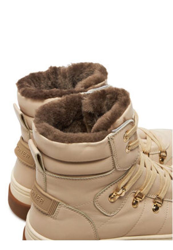 Bogner Botki Vaduz S 3 22446403 Écru. Materiał: skóra