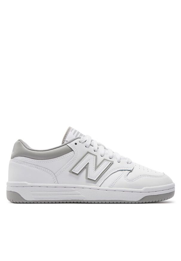 New Balance Sneakersy BB480LGM Biały. Kolor: biały. Materiał: skóra