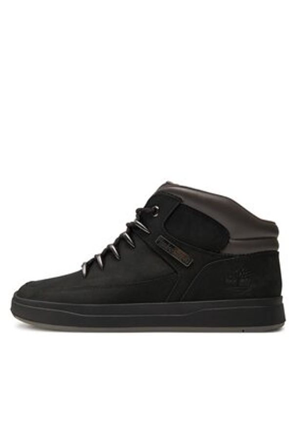 Timberland Sneakersy Davis Square Mid Hiker TB0A1UZK0011 Czarny. Kolor: czarny. Materiał: nubuk, skóra