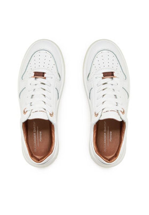 Alexander Smith Sneakersy Harrow ASAZHWW1515 Biały. Kolor: biały. Materiał: skóra