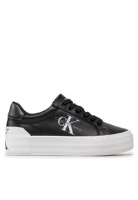 Calvin Klein Jeans Sneakersy Vulc Flatform Bold Lth YW0YW00821 Czarny. Kolor: czarny. Materiał: skóra #1