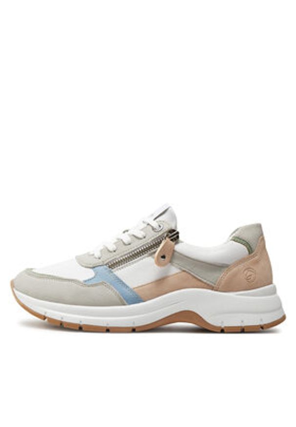 Remonte Sneakersy D0G02-80 Biały. Kolor: biały. Materiał: skóra