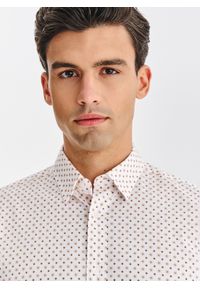 Pako Lorente - PAKO LORENTE – Biała koszula w kwiatowy print. Kolor: biały. Materiał: bawełna, elastan. Długość rękawa: długi rękaw. Długość: długie. Wzór: nadruk, kwiaty #6