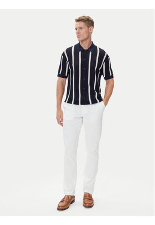 TOMMY HILFIGER - Tommy Hilfiger Chinosy Denton Essential MW0MW40262 Biały Straight Fit. Kolor: biały. Materiał: bawełna