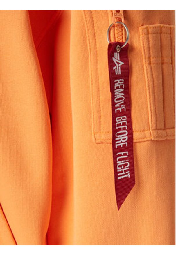 Alpha Industries Bluza Essentials 146335 Pomarańczowy Relaxed Fit. Kolor: pomarańczowy. Materiał: syntetyk, bawełna