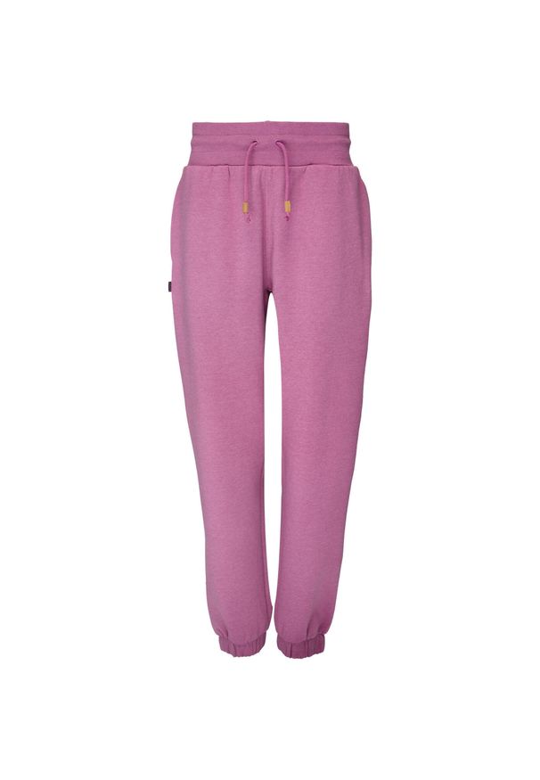 ZULUPACK - Spodnie dresowe Pink Ladies Ebdora M - miękkie i oddychające. Kolor: różowy. Materiał: poliester, bawełna. Długość: długie. Sport: turystyka piesza