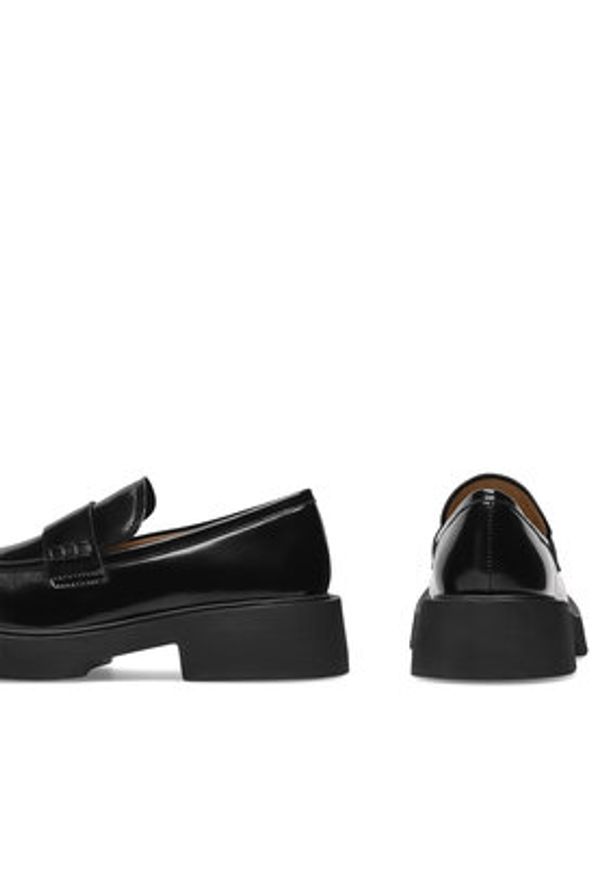 Badura Loafersy WFA2588-1Z Czarny. Kolor: czarny. Materiał: lakier, skóra