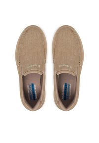 skechers - Skechers Półbuty Relaxed Fit: Hasting - Fielden 205066/TPE Beżowy. Kolor: beżowy. Materiał: materiał #2