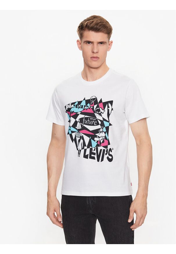 Levi's® T-Shirt Graphic 22491-1406 Biały Regular Fit. Kolor: biały. Materiał: bawełna