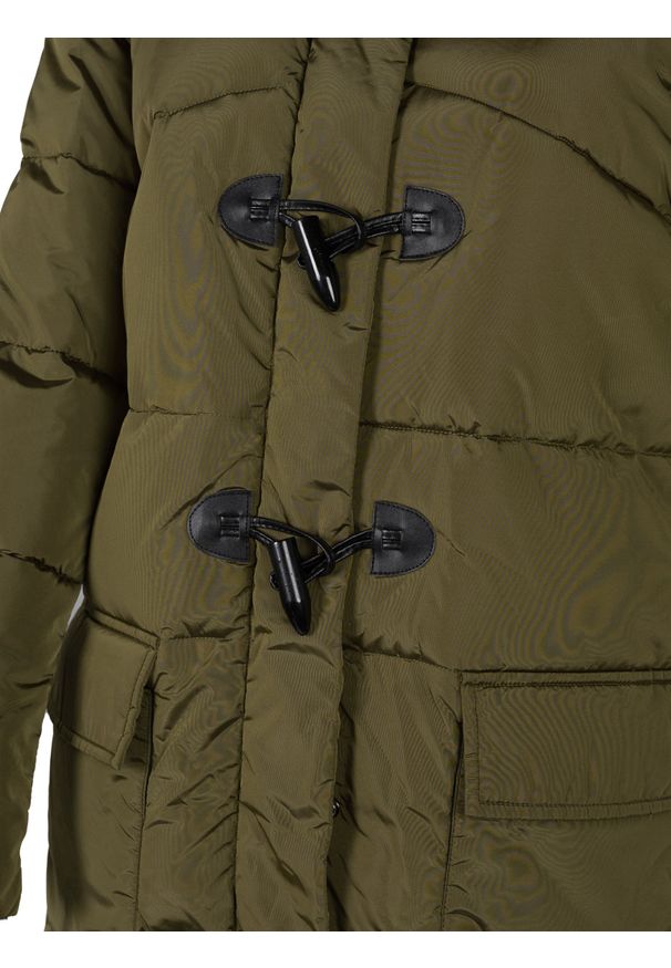 Pinko Parka "Rocky 1" | 1N13BY Y74T | Kobieta | Wojskowa Zieleń. Typ kołnierza: kaptur. Materiał: poliester. Sezon: lato. Styl: militarny