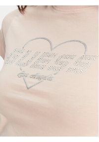 Guess T-Shirt V5GI10 K9RM1 Różowy Regular Fit. Kolor: różowy. Materiał: bawełna