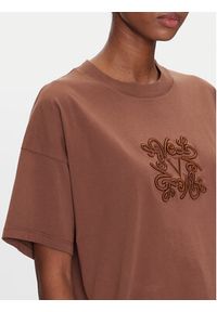 ViCOLO T-Shirt RD0119 Brązowy Regular Fit. Kolor: brązowy. Materiał: bawełna #3