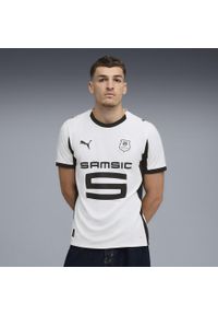 Puma - Męska koszulka wyjazdowa Stade Rennais F.C. 25/26 PUMA White Black. Kolor: czarny, biały, wielokolorowy. Sport: piłka nożna